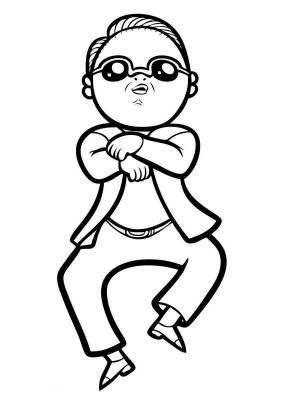 Раскраски Танцор