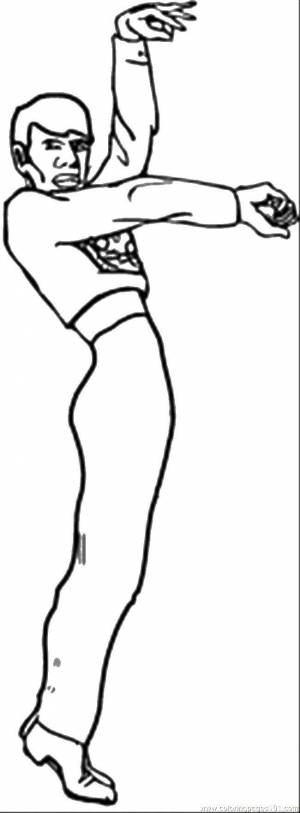 Раскраски Раскраска Танцор