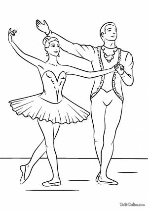 Раскраска Артисты балета