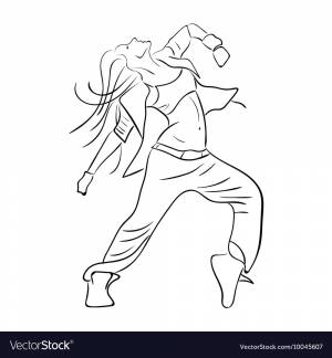 Танцы рисунок карандашом