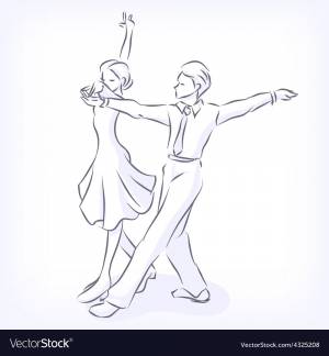 Бальные танцы раскраска для детей