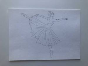 Как нарисовать балерину карандашом поэтапно