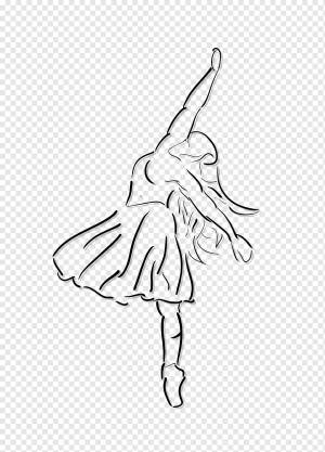 Балет, Балерина, Танец, Танцор, Прыжок, Искусство, Танцующая Девушка, Наброски, Штриховое Искусство, Рисование, png
