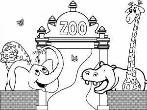 Раскраски Зоопарк для детей