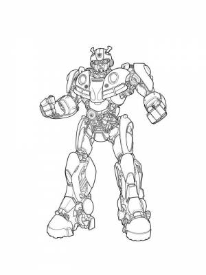 Раскраска Бамблби   в формате