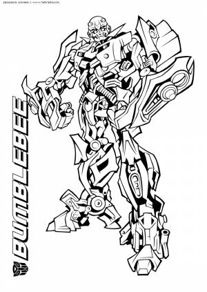 Раскраска Бамблби