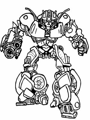 Картинка Бамблби раскраска для мальчиков