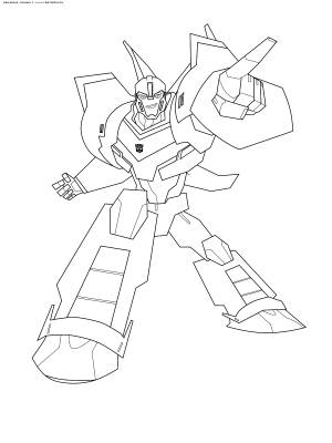 Раскраска Трансформер Бамблби