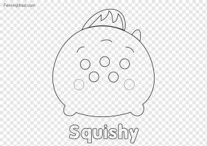 Книжка-раскраска Disney Tsum Tsum Drawing Line art Черно-белый, детский, png