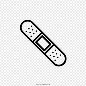 Книжка-раскраска Адгезивная повязка Drawing Font, Band помощи, белый, спорт png