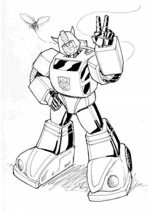 Рисунки бамблби робот