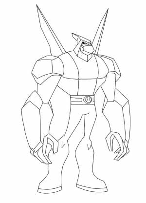 Раскраска Алмаз Бен-10