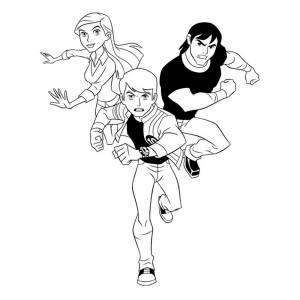 Раскраска Бен Тен