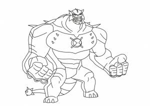 Раскраска Рычащий Гумангозавр