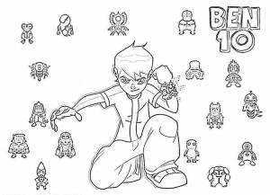 Бен тен Скачать раскраски для мальчиков