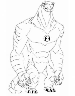 Раскраски Бен 10  и  онлайн