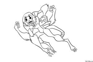 раскраски детские с мультфильмами раскраски для детей с бен тен