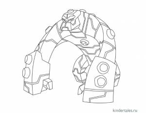 Супергерой» раскраска для детей