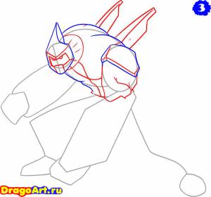 Как нарисовать Алмаз из Ben 10 DragoArt поэтапно карандашом