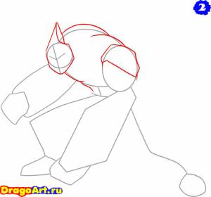 Как нарисовать Алмаз из Ben 10 DragoArt поэтапно карандашом