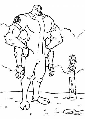 Бен 10 раскраски для девочек, развивающие творческий потенциал