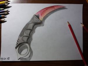 Керамбит градиент