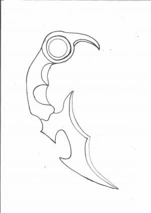 Раскраски Керамбита из стандофф 2