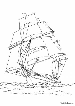 Раскраска Корабль