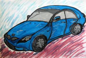 Детские рисунки автомобилей ))))