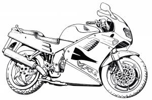 Раскраска Honda VFR