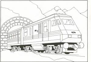 Раскраски Поезда ЛЕГО  и  онлайн