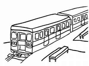 Раскраска Поезд