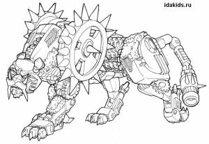 Раскраска Трансформеры роботы для мальчиков