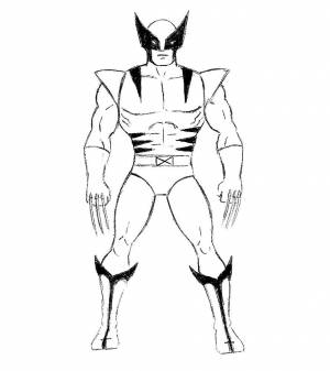 Раскраска Росомаха