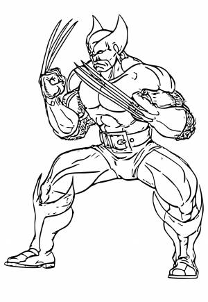 Раскраска Росомаха Угроза