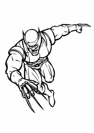 Раскраска Росомаха