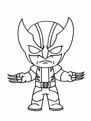 Раскраски Росомаха   в формате