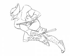 Раскраска Росомаха