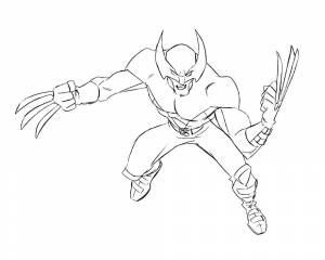 Раскраска Росомаха