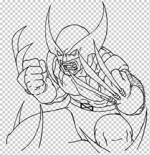 Росомаха Халк Дэдпул Книжка-раскраска Супергерой, Росомаха, белый, супергерой, монохромный png