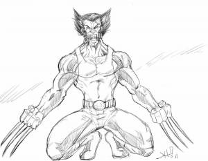 Раскраски Росомаха марвел