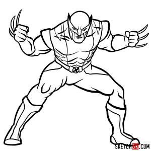 Росомаха раскраска