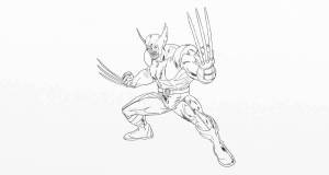 Раскраски Росомаха марвел