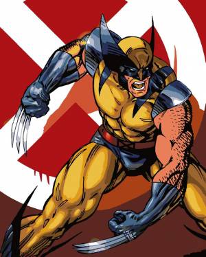 картина по номерам Красиво Красим Марвел Росомаха, 70 х 80 см, цены на Мегамаркет