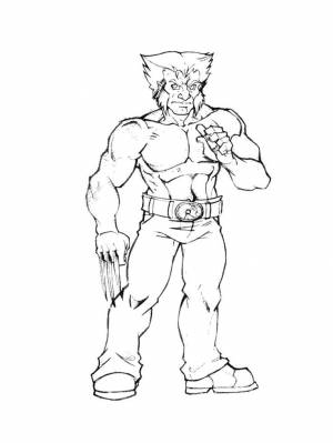 Раскраски Росомаха