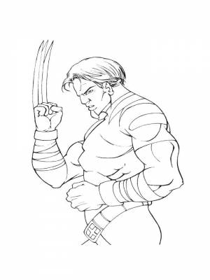 Раскраски Росомаха   в формате