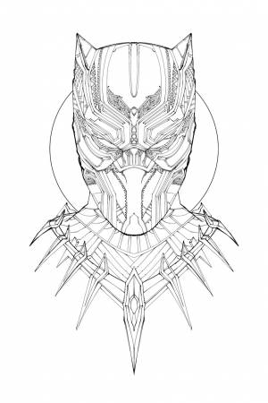 Раскраски Черная пантера