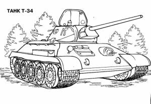 Танк т-34 ссср танки т-34 леса Раскраски для мальчиков