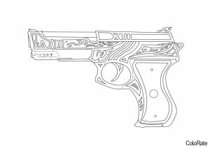 Раскраска Скин на пистолет P350