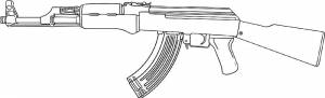 Раскраски Автомат  и  онлайн